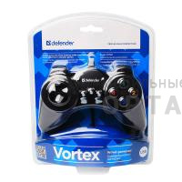 Геймпад игровой DEFENDER Vortex USB, 13 кнопок, проводной, провод 1,5 м.