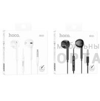 Наушники проводные внутриканальные HOCO M101, Crystal joy, Jack 3.5мм, 1.2 м,  черный