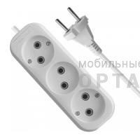 Удлинитель KRONUS 3 гнезда 7 метров 10А/2,2кВт без заземления ПВС 2х1,0 (1/25)