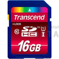 Карта памяти 16 Гб SDHC Transcend Class 10 UHS-I