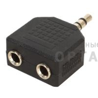 Переходник-разветвитель VCOM 3.5 Jack (M) - 2x3.5 Jack (F) (1/500)