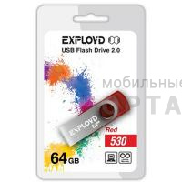 Флешка USB 64 Гб Exployd  530  красный