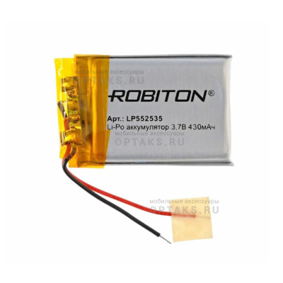 Аккумуляторная батарейка ROBITON LP552535 3.7В 430мАч PK1
