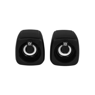 Акустическая 2.0 система DEFENDER J1 6Вт, подсветка, питание от USB, черный (1/30)