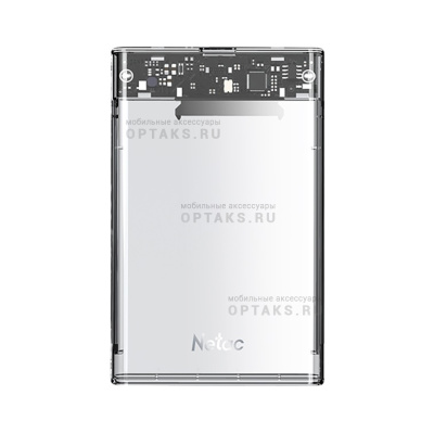 Внешний корпус Netac WH11 для HDD/SSD, 2.5", , пластик прозрачный (USB 3.0 /Type C / Type C)