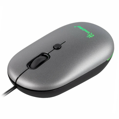 Мышь проводная Smartbuy 328 бесшумная с подсветкой, серый (1/40)