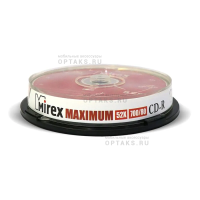 Диск CD-R Mirex Brand 52X 700 МБ, Cake box (10/300)