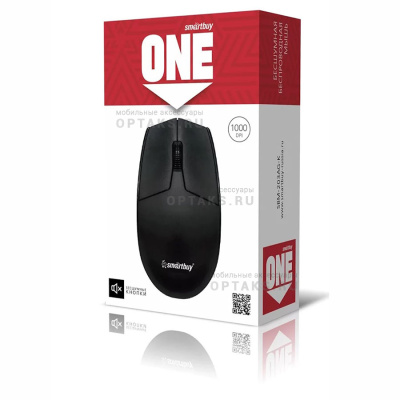 Беспроводная мышь Smartbuy ONE 203AG-K, черная (1/100)